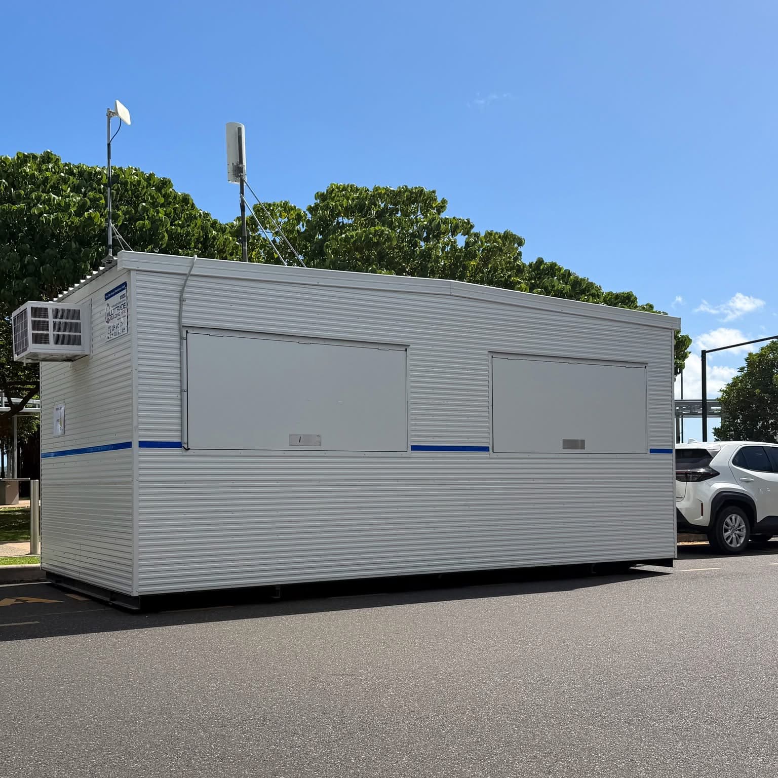 Multitrade portable building set up for the Easter events