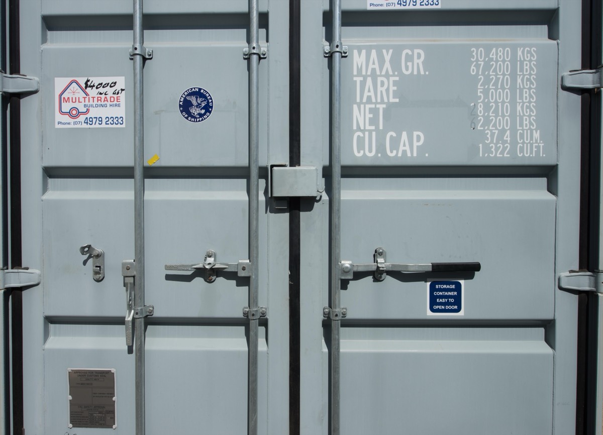 20ft Shelved Container